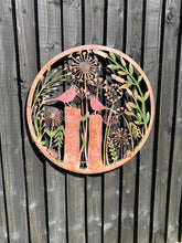 Laden Sie das Bild in den Galerie-Viewer, Handmade rusty 60cm wall plaque of blackbird birds Tree Wall Plaque, Rusted coloured Metal, Garden/indoor Wall Art with peeling effect - Marissa's Garden & Gift