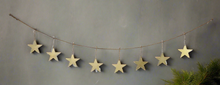 Afbeelding in Gallery-weergave laden, Handmade powder coated hanging gold star garland measuring 150 x 20 x 1cm - Marissa's Garden & Gift