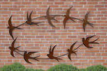 Afbeelding in Gallery-weergave laden, Handmade rusty Metal garden/outdoor Swallow Wall Art in flight - Marissa's Garden & Gift