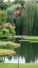 Load image into Gallery viewer, Handmade rusty garden/outdoor metal Amaranthus flower 120cm garden sculpture - Marissa's Garden & Gift