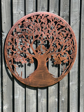 Charger l'image dans la galerie, Handmade tree of life with heart and lovebirds bronze effect 60cm wall art suitable for indoors/outdoors anniversary/birthday gift - Marissa's Garden & Gift