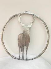 Afbeelding in Gallery-weergave laden, Handmade reindeer silver wall art for indoors/outdoors 30 x 1 x 32cm - Marissa's Garden & Gift
