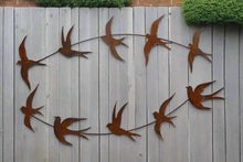 Afbeelding in Gallery-weergave laden, Handmade rusty Metal garden/outdoor Swallow Wall Art in flight - Marissa's Garden & Gift