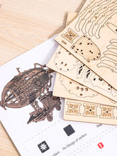 Afbeelding in Gallery-weergave laden, DIY Model wooden kit airship - Marissa's Garden & Gift