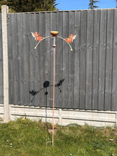 Load image into Gallery viewer, Handmade powder coated fairy sculpture rocker and rain catcher standing at 150cm tall - Marissa's Garden & Gift