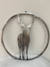 Afbeelding in Gallery-weergave laden, Handmade reindeer silver wall art for indoors/outdoors 30 x 1 x 32cm - Marissa's Garden & Gift