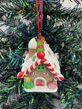 Charger l'image dans la galerie, Resin Christmas gingerbread house Christmas bauble tree hanging decoration/christmas/seasonal/ resin hanging item - Marissa's Garden & Gift