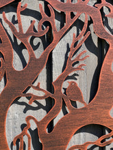 Indlæs billede til gallerivisning Tree of life bronze with a black touch wall art for outdoors and indoors 60cm - Marissa's Garden & Gift