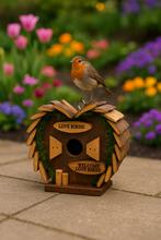 Load image into Gallery viewer, Handmade wooden birdhouse hut 16 x 18 x 14cm - Marissa's Garden & Gift