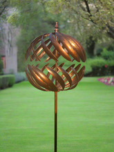 Indlæs billede til gallerivisning Kenwood Burnished Gold Garden Wind Sculpture Spinner - Marissa's Garden & Gift