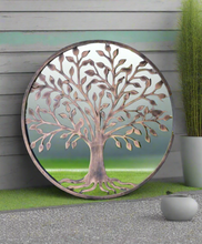 Load image into Gallery viewer, Tree of life bronze resin touch Outdoor/Indoor mirror/ mirrored wall art - Marissa's Garden & Gift