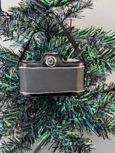 Indlæs billede til gallerivisning Glass Christmas camera/ photographers camera Christmas bauble tree hanging decoration/christmas/seasonal/ glass hanging item - Marissa's Garden & Gift