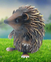 Load image into Gallery viewer, Hedgehog metal standing up garden sculpture measuring 25x15x22cm - Marissa's Garden & Gift
