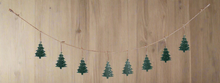 Afbeelding in Gallery-weergave laden, Handmade powder coated hanging green Christmas tree garland measuring 150 x 22x 1cm - Marissa's Garden & Gift