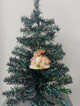 Indlæs billede til gallerivisning Glass bunny rabbit Christmas bauble tree hanging decoration/christmas/seasonal/ glass hanging item - Marissa's Garden & Gift