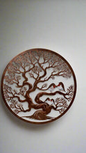 Afbeelding in Gallery-weergave laden, Handmade bronze 60cm wall plaque of coloured family of robins birds Tree of life Wall Plaque, bronze coloured Metal, Garden/indoor Wall Art - Marissa's Garden & Gift