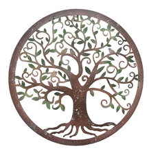 Indlæs billede til gallerivisning Handmade peeling effect tree of life wall art indoors/outdoors 60cm - Marissa's Garden & Gift