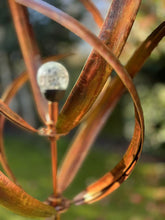 Indlæs billede til gallerivisning knightsbridge Bronze windsculpture/windspinner with solar bulb measuring 61 x 61 x 208cm - Marissa's Garden & Gift