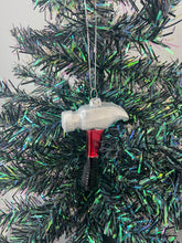 Load image into Gallery viewer, Glass Christmas tool hammer Christmas bauble tree hanging decoration/christmas/seasonal/ glass hanging item - Marissa's Garden & Gift