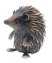Load image into Gallery viewer, Hedgehog metal standing up garden sculpture measuring 25x15x22cm - Marissa's Garden & Gift