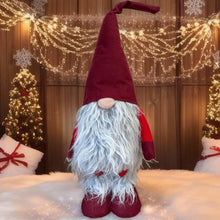 Load image into Gallery viewer, Handmade extending legs red and grey gonk 106cm - Marissa's Garden & Gift