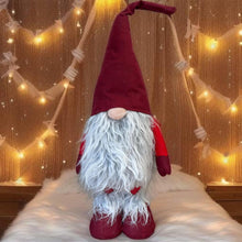 Load image into Gallery viewer, Handmade extending legs red and grey gonk 106cm - Marissa's Garden & Gift