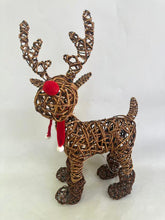 Load image into Gallery viewer, Handmade Christmas indoor/ outdoor reindeer with led lights 45cm