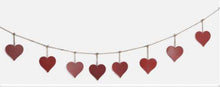 Afbeelding in Gallery-weergave laden, Handmade powder coated hanging red heart garland measuring 150 x 20 x 1cm - Marissa's Garden & Gift