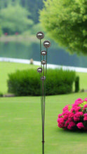 Load image into Gallery viewer, Handmade stainless steel balls rusty poles garden decor,Metal garden decor, metal yard art, outdoor metal decor,metal garden sculpture 180cm - Marissa's Garden & Gift