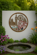 Indlæs billede til gallerivisning Handmade peeling bronze with colour the city of London iconic sights wall art indoors/outdoors 60cm - Marissa's Garden & Gift