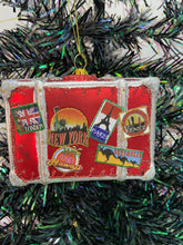 Charger l'image dans la galerie, Glass Christmas travellers suitcase bauble tree hanging decoration/christmas/seasonal/ glass hanging item - Marissa's Garden & Gift