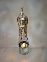 Load image into Gallery viewer, Christmas metal Angel with tealight holder 35cm - Marissa's Garden & Gift