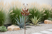 Load image into Gallery viewer, Robins of Sherwood bronze powder coated windsculpture/ windspinner garden ornament - Marissa's Garden & Gift