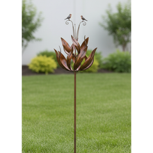 Load image into Gallery viewer, Robins of Sherwood bronze powder coated windsculpture/ windspinner garden ornament - Marissa's Garden & Gift