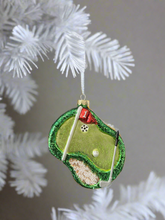 Indlæs billede til gallerivisning Glass Christmas golf course Christmas bauble tree hanging decoration/christmas/seasonal/ glass hanging item - Marissa's Garden & Gift