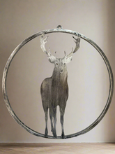 Afbeelding in Gallery-weergave laden, Handmade reindeer silver wall art for indoors/outdoors 30 x 1 x 32cm - Marissa's Garden & Gift
