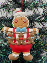 Load image into Gallery viewer, Resin Christmas gingerbread man Christmas bauble tree hanging decoration/christmas/seasonal/ resin hanging item - Marissa's Garden & Gift