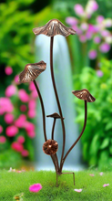 Load image into Gallery viewer, Handmade bronze powder coated mushrooms stake 80cm - Marissa's Garden & Gift