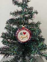 Load image into Gallery viewer, Glass dog bowl Christmas bauble tree hanging decoration/christmas/seasonal/ glass hanging item - Marissa's Garden & Gift