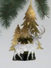Afbeelding in Gallery-weergave laden, Handmade Christmas trees and reindeer t-light holder 34 x 10 x 45cm - Marissa's Garden & Gift