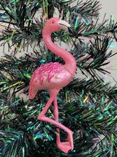 Load image into Gallery viewer, Christmas flamingo hanging decoration/christmas/seasonal/ glass hanging item - Marissa's Garden & Gift