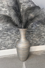 Laden Sie das Bild in den Galerie-Viewer, Silver handmade bamboo vase 60cm tall floor or table vase - Marissa's Garden & Gift
