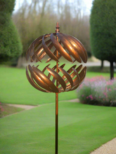 Indlæs billede til gallerivisning Kenwood Burnished Gold Garden Wind Sculpture Spinner - Marissa's Garden & Gift