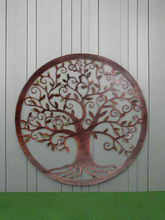 Indlæs billede til gallerivisning Handmade bronze tree of life wall art indoors/outdoors 40cm - Marissa's Garden & Gift