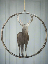 Afbeelding in Gallery-weergave laden, Handmade reindeer silver wall art for indoors/outdoors 30 x 1 x 32cm - Marissa's Garden & Gift