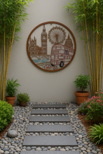 Load image into Gallery viewer, Handmade peeling bronze with colour the city of London iconic sights wall art indoors/outdoors 60cm - Marissa's Garden & Gift