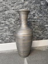 Laden Sie das Bild in den Galerie-Viewer, Silver handmade bamboo vase 60cm tall floor or table vase - Marissa's Garden & Gift