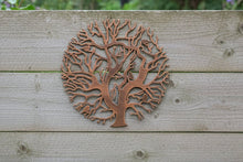 Indlæs billede til gallerivisning Tree of life bronze with a black touch wall art for outdoors and indoors 60cm - Marissa's Garden & Gift