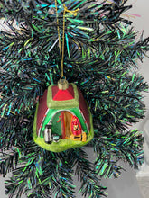 Load image into Gallery viewer, Glass Christmas camping tent/campers tent Christmas bauble tree hanging decoration/christmas/seasonal/ glass hanging item - Marissa's Garden & Gift