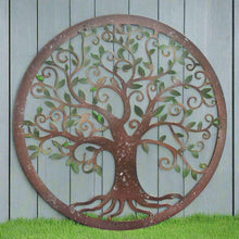 Indlæs billede til gallerivisning Handmade peeling effect tree of life wall art indoors/outdoors 60cm - Marissa's Garden & Gift